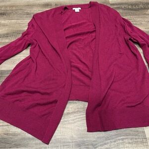 Old Navy Women's Deep Red Open Cardigan
